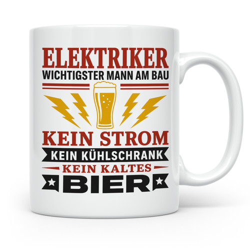 Elektriker tasse mit - elektriker, spruch