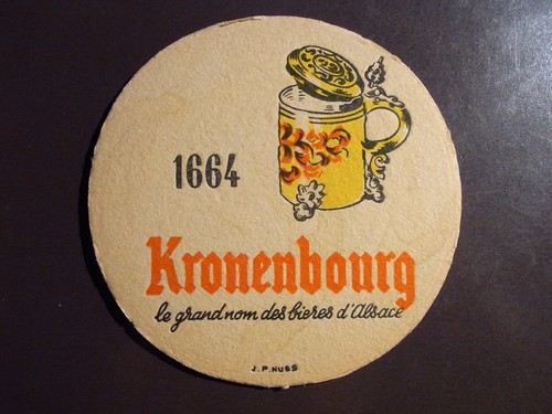Bierdeckel kronenbourg - bierdeckel,